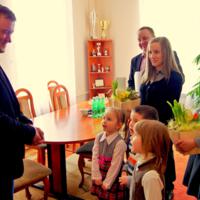 Zdjęcie ilustracyjne wiadomości: <b>Przedszkolaki złożyły wójtowi wielkanocne życzenia</b> #3