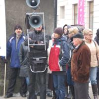 Zdjęcie ilustracyjne wiadomości: Protest mieszkańców Świniarska przed Sądem Okręgowym w Nowym Sączu #7