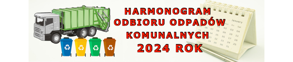 Harmonogram odbioru odpadów komunalnych 2024