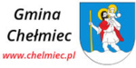 Herb Gminy Chełmiec - Święty Krzysztof oraz adres strony www.chelmiec.pl
