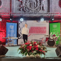 Laureatka na scenie k Kopalni Soli w Wieliczce