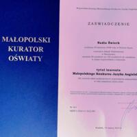 Zdjęcie ilustracyjne wiadomości: Nadia Świerk laureatką ogólnopolskiej Olimpiady Języka Angielskiego Juniorów oraz laureatką Małopolskiego Konkursu Języka Angielskiego #6