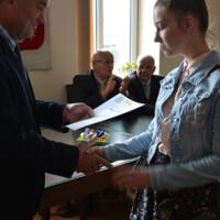 Zdjęcie ilustracyjne wiadomości: Wręczenie nagród Wójta za wybitne osiągnięcia sportowe i w nauce. #5