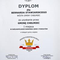 Zdjęcie ilustracyjne wiadomości: <b>Honorowy tytuł Dobry Polski Samorząd 2015 dla Chełmca po raz piąty z rzędu.</b> #6