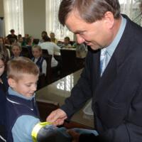 Zdjęcie ilustracyjne wiadomości: <b>Przekazanie odblasków dzieciom z klas 0-3 Szkół Podstawowych.</b> #26