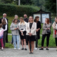 Uroczystość poświęcenia nowego samochodu strażackiego w OSP Paszyn.