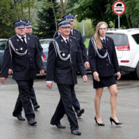 Uroczystość poświęcenia nowego samochodu strażackiego w OSP Paszyn.