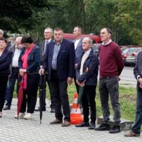 Uroczystość poświęcenia nowego samochodu strażackiego w OSP Paszyn.