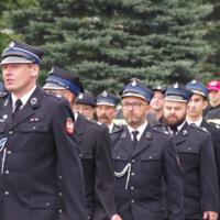 Uroczystość poświęcenia nowego samochodu strażackiego w OSP Paszyn.