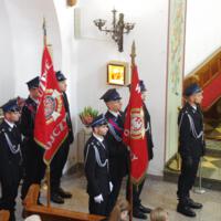 Uroczystość poświęcenia nowego samochodu strażackiego w OSP Paszyn.