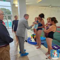 Zdjęcie ilustracyjne wiadomości: Zakończenie projektu „Baby Swim” – Nauka pływania niemowlaków dla dzieci z terenu Gminy Chełmiec w wieku od 3 miesięcy do 3 lat. #6