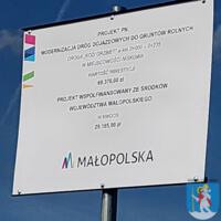 Tablica informacyjna: PROJEKT PN. MODERNIZACJA DRÓG DOJAZDOWYCH DO GRUNTÓW ROLNYCH DROGA W MIEJSCOWOŚCI NISKOWA WARTOŚĆ INWESTYCJI
69.370,00zł PROJEKT WSPÓŁFINANSOWANY ZE ŚRODKÓW WOJEWÓDZTWA MAŁOPOLSKIEGO W KWOCIE 29.185,00zł