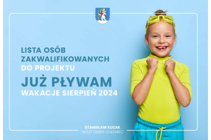 JUŻ PŁYWAM – WAKACJE Sierpień 2024